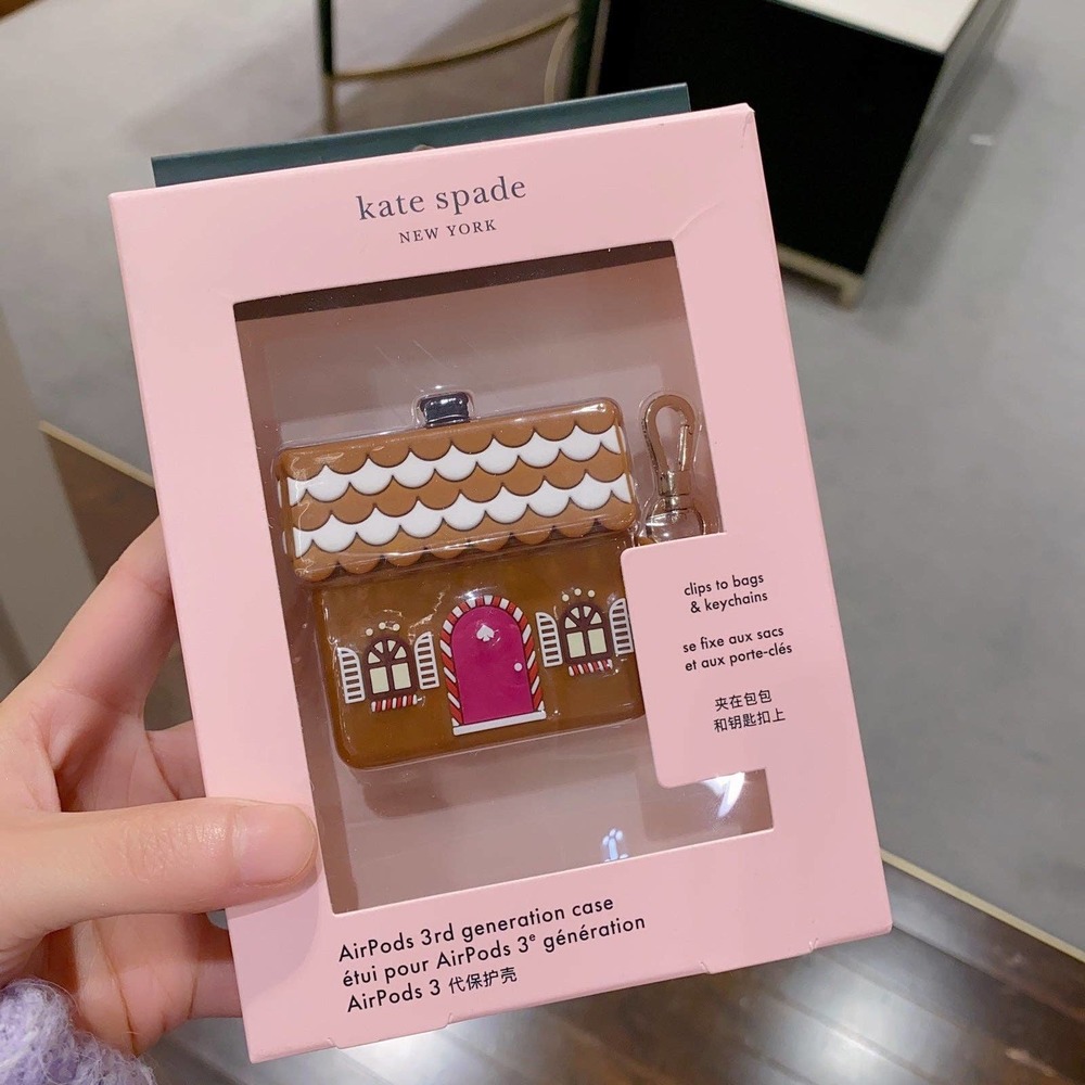 Kate Spade Gingerbread House Silicon airpod case - Picture 2 of 5